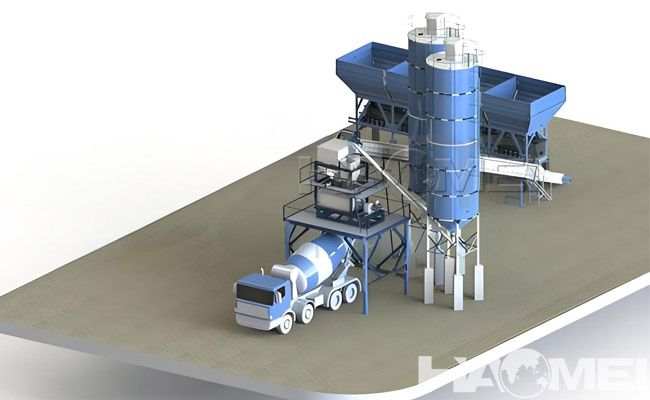 كيف تعمل محطة خلط الخرسانة؟
